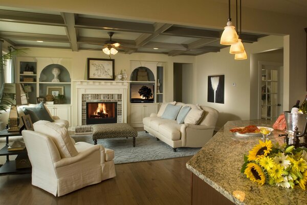 Interior estilo diseño casa Villa sala de estar sala de estar
