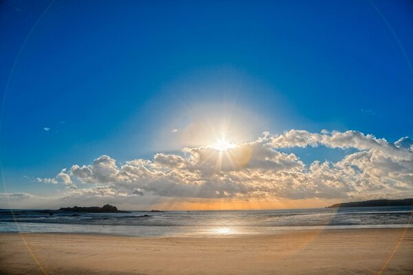 Sea sand at dawn