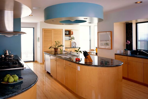 Design elegante cucina moderna in casa