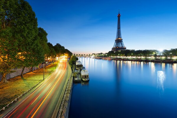 Tour Eiffel dans la ville de Paris en France