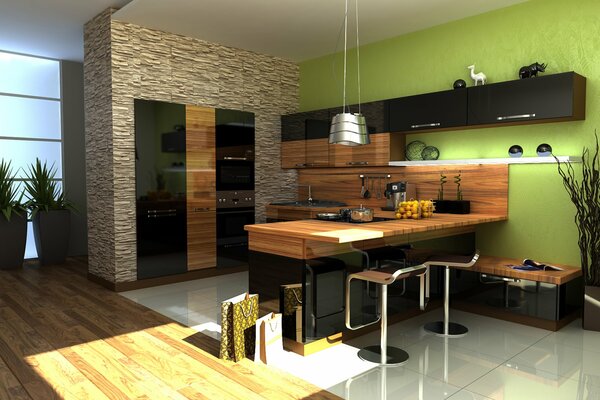 Cucina design moderno interni