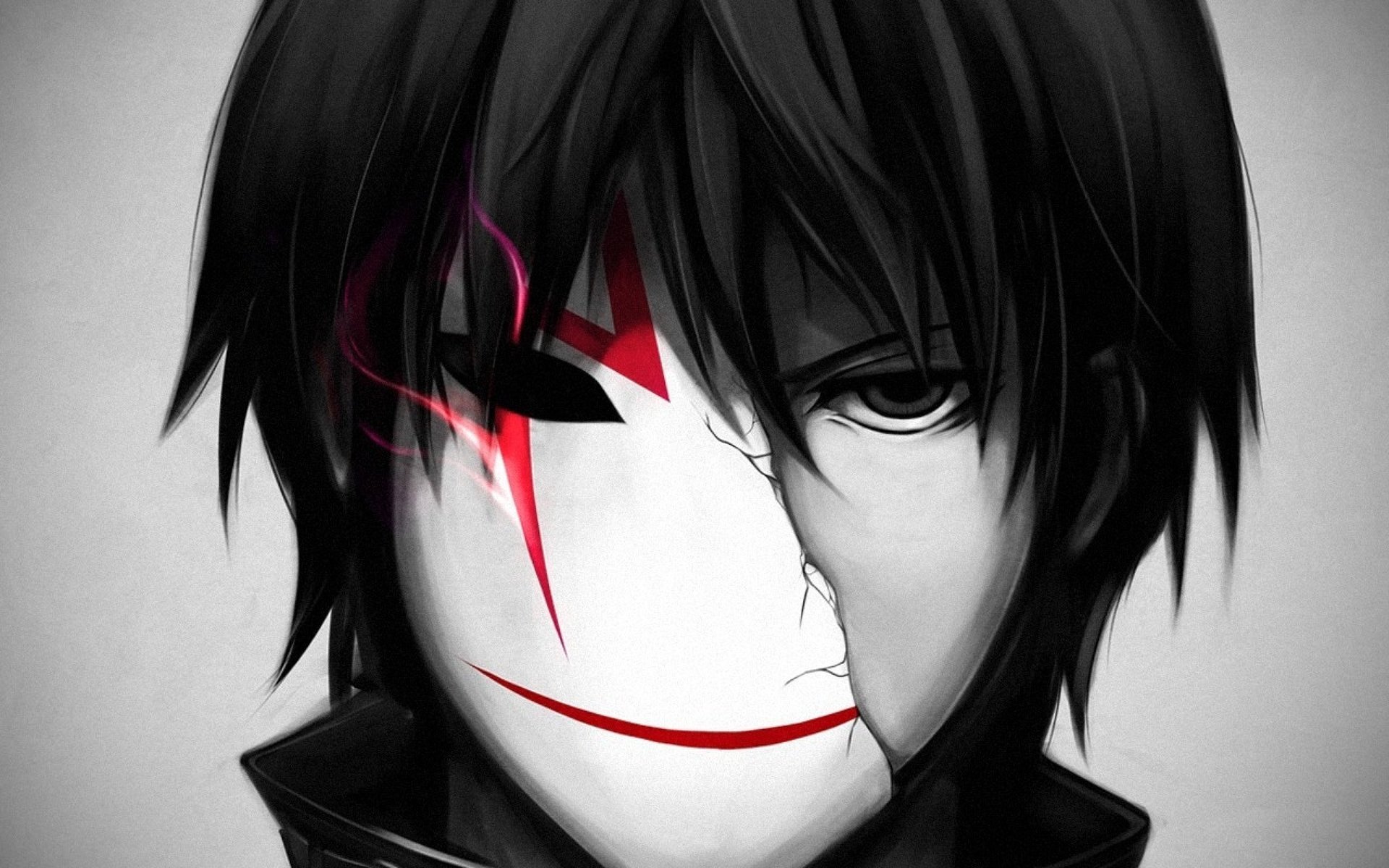 darker than black hey black reaper li hey lee anime mask lightning smile killer reaper