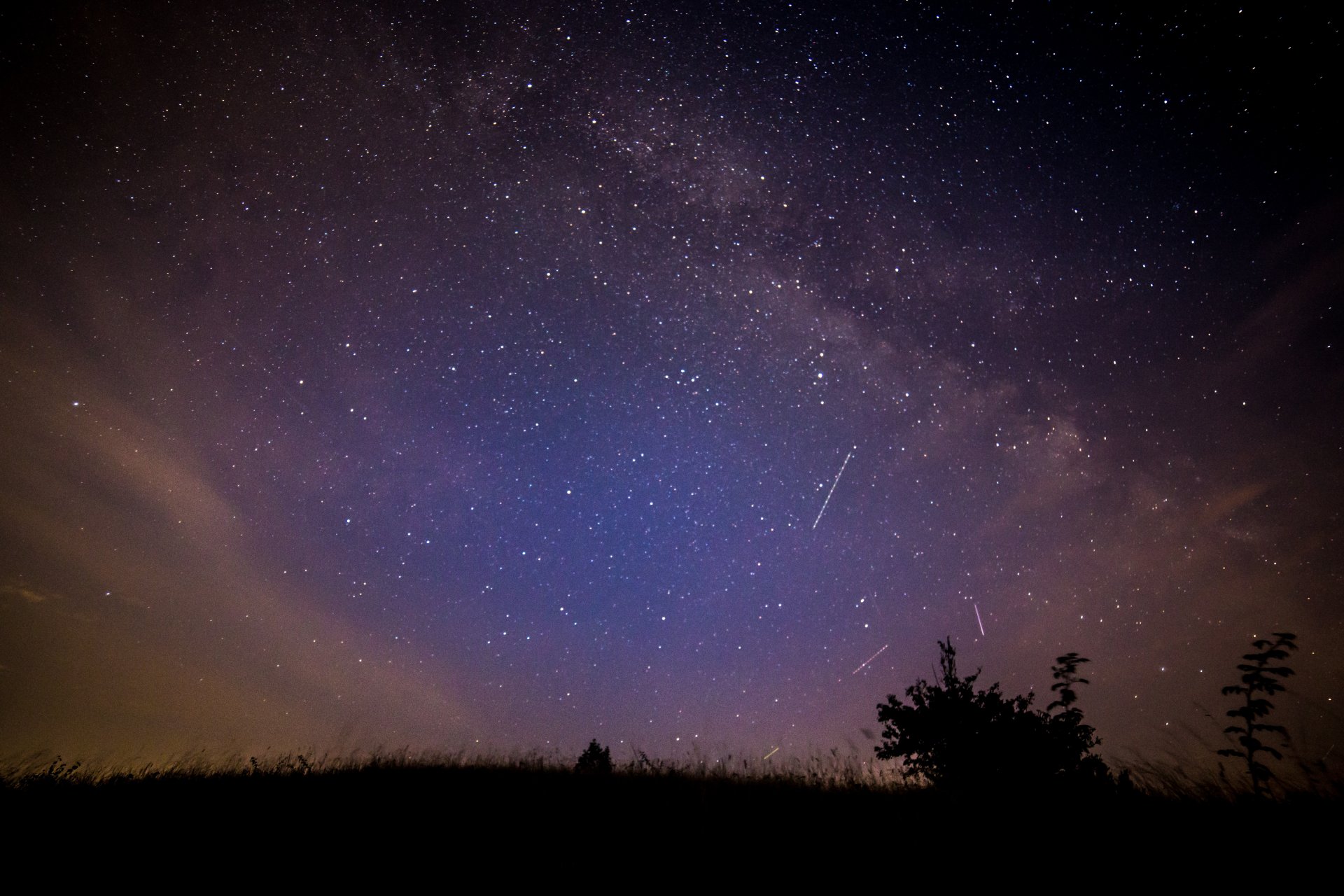 estrellas noche vía láctea espacio