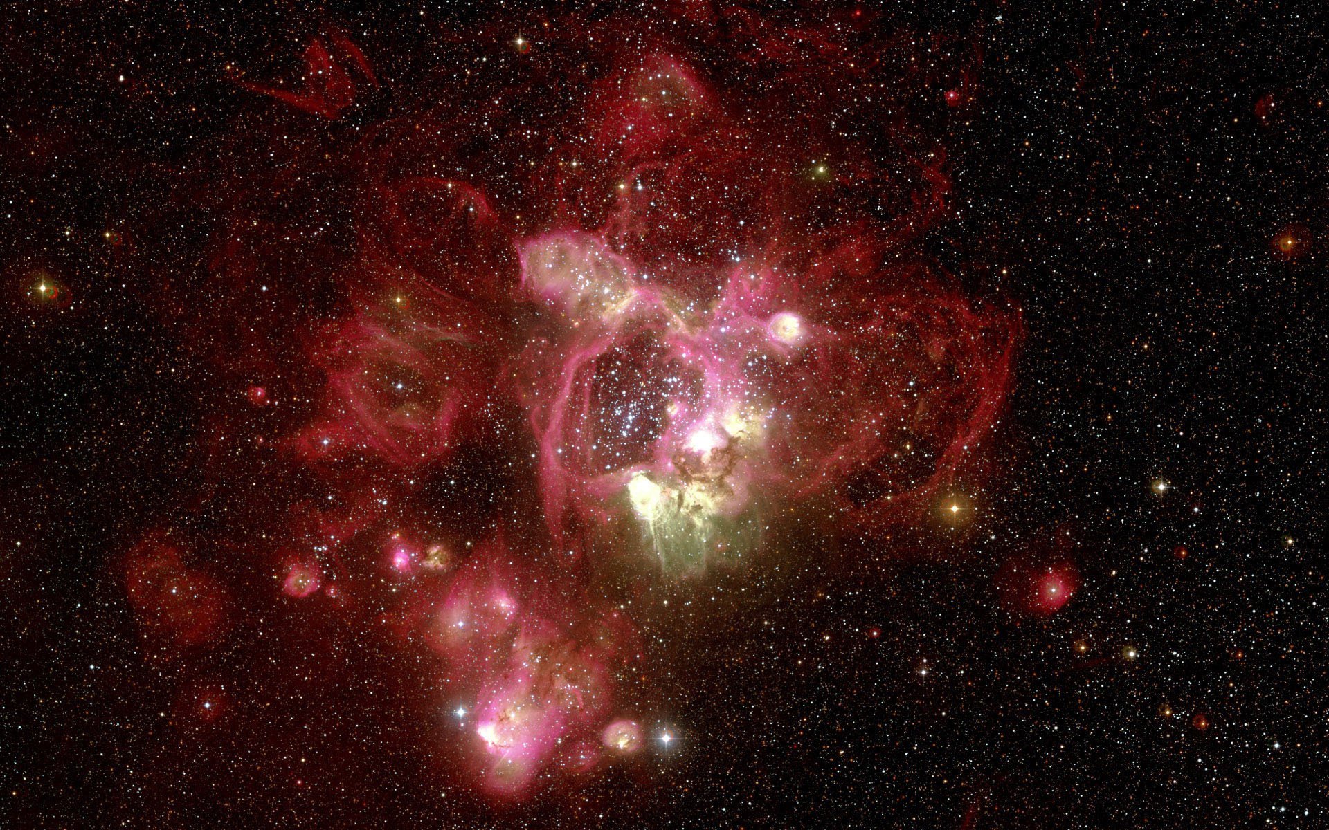 nebulosa rojo telescopio hubble