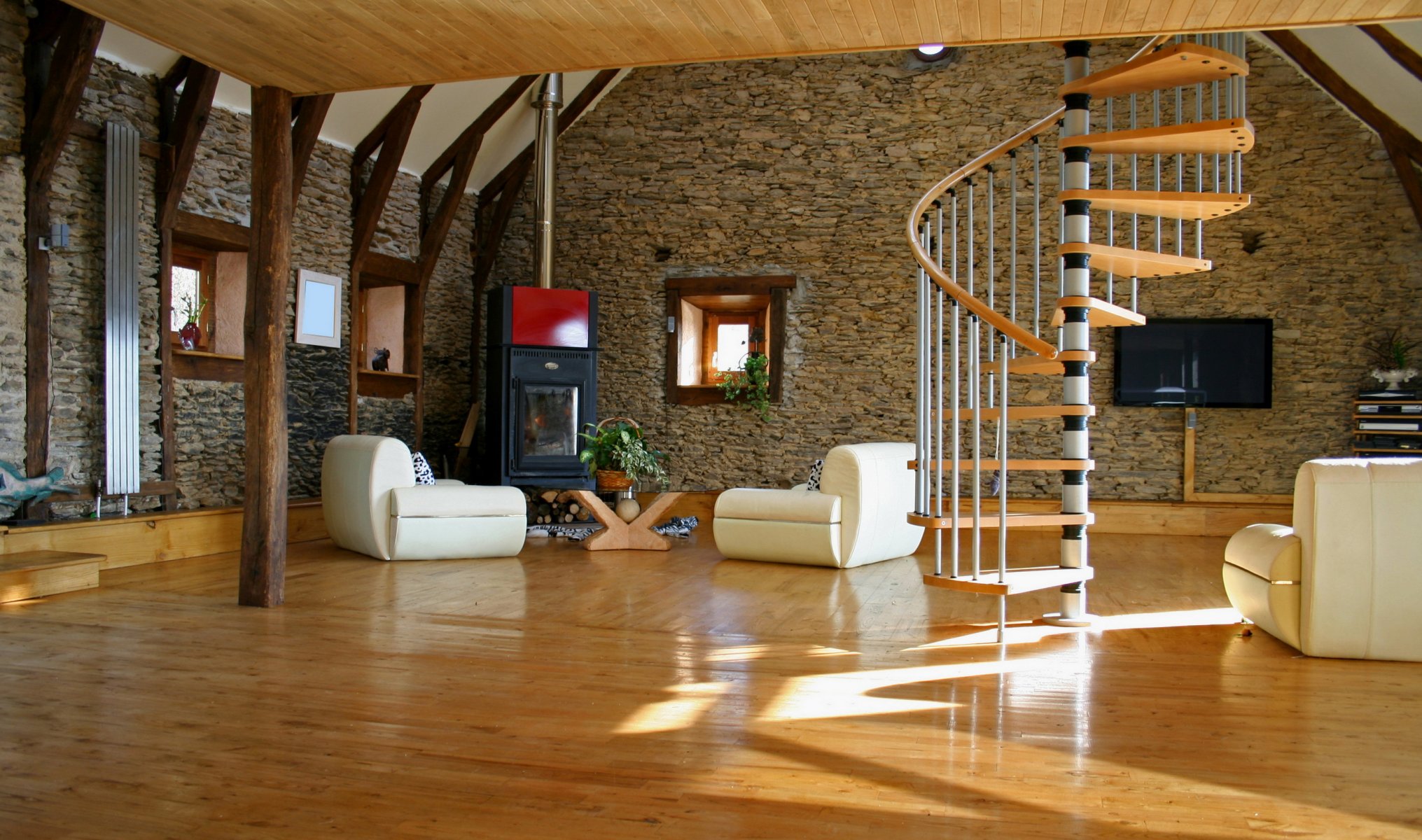 style intérieur salon escalier chambre