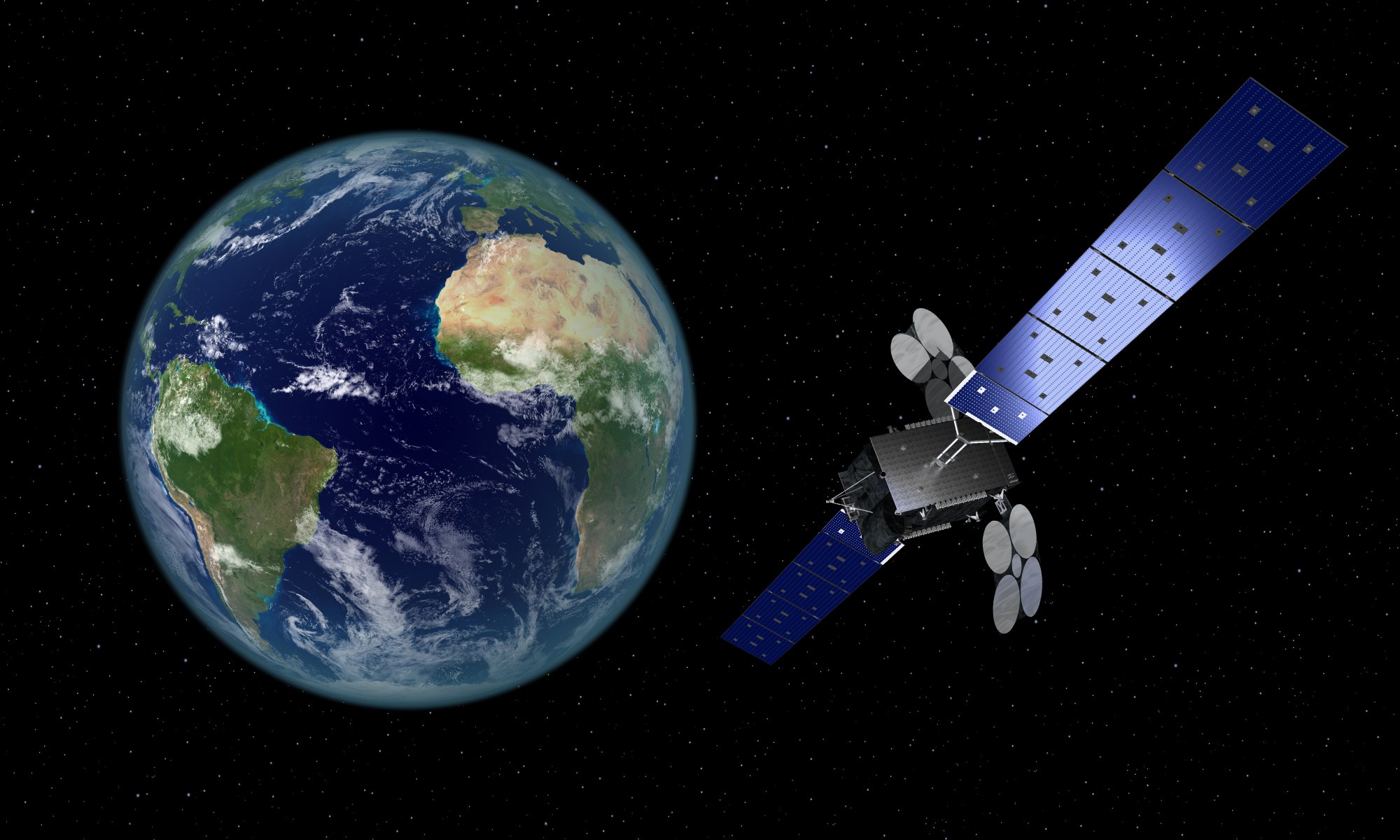 yahsat antenne parabolique planète terre