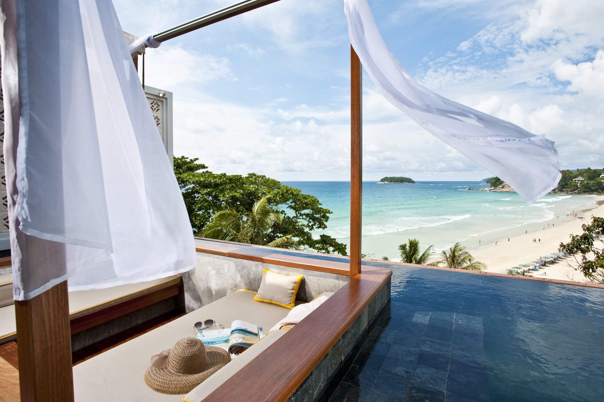 style mer nature piscine plage ciel nuages sable