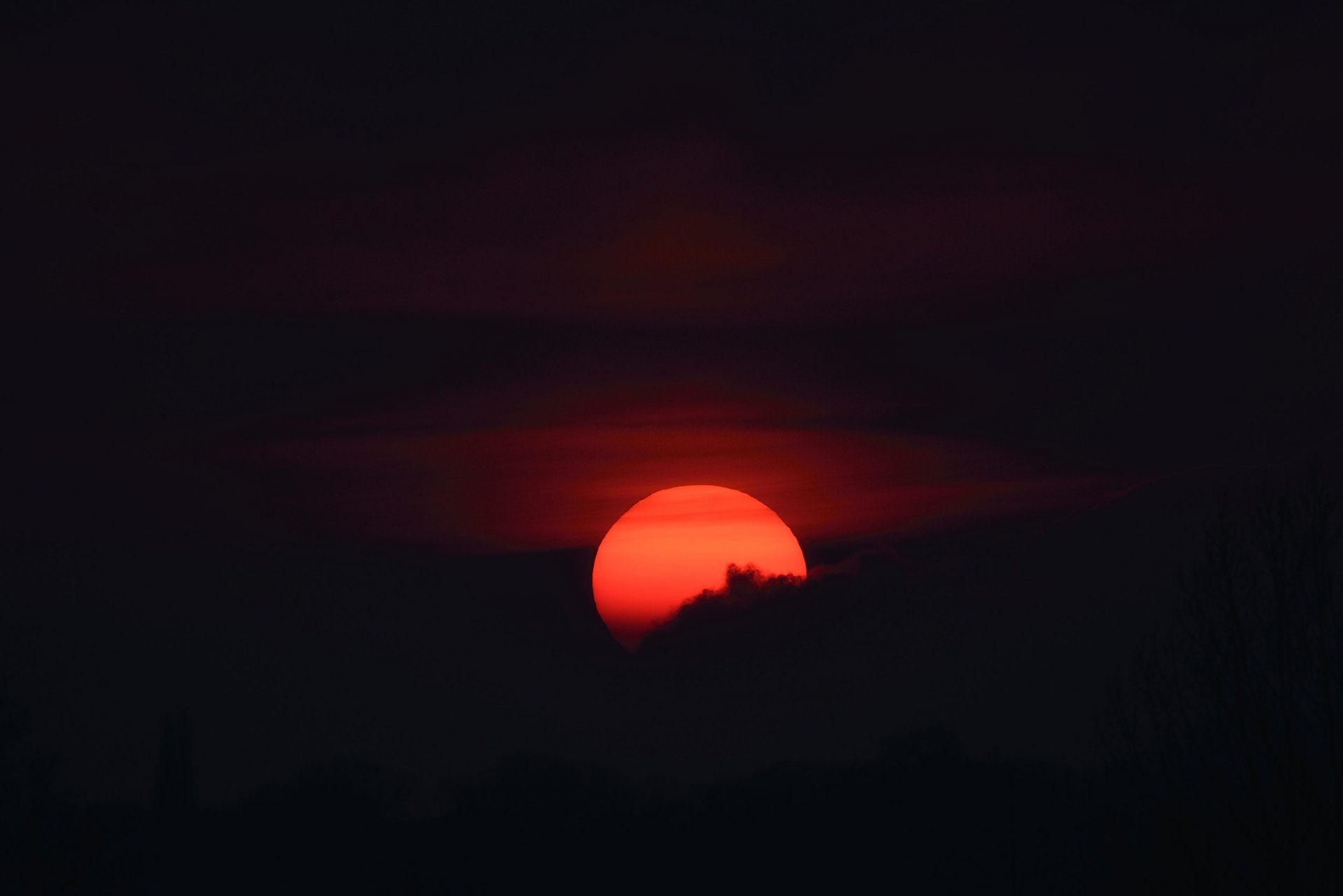 mond wolken silhouette dunkelheit blutmond