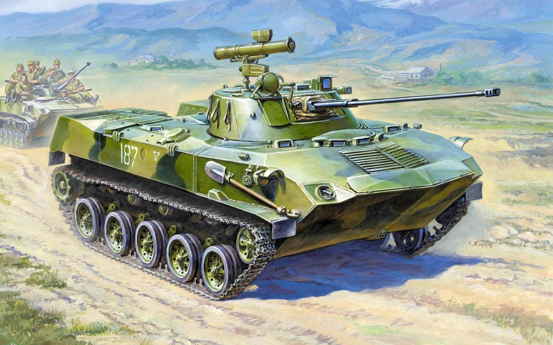 flottant chenille bmd-2 combat machine soviétique