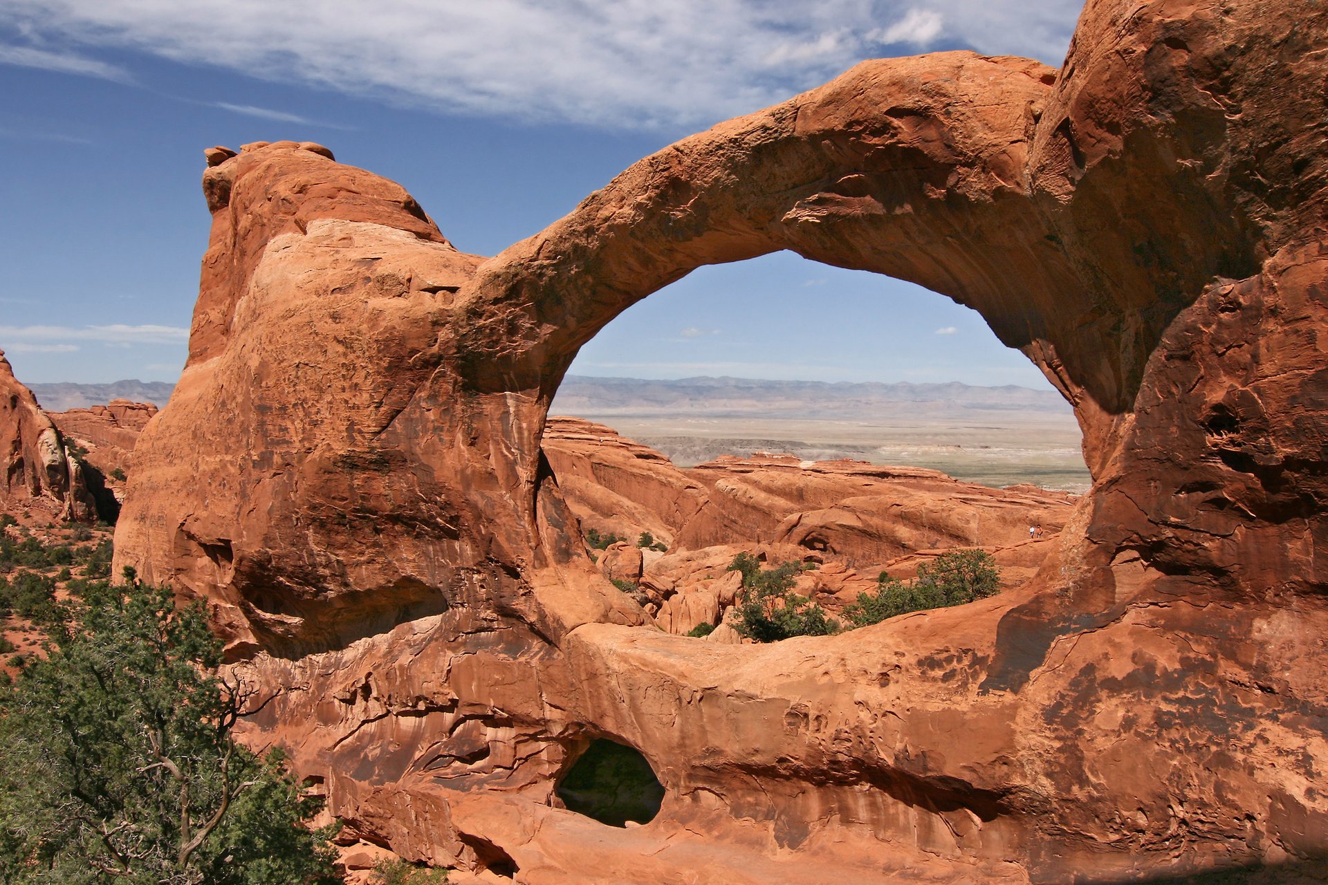 double-o-arch narodowy łuki utah park stan usa