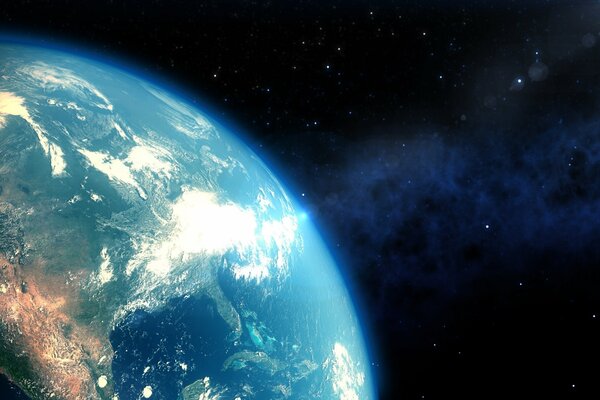 Planeta Ziemia-widok z kosmosu