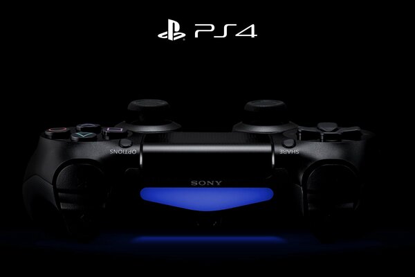 Télécommande noire de Sony ps4