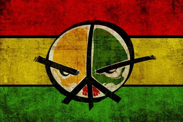 Simbolo MS Noize su sfondo rosso, giallo e verde