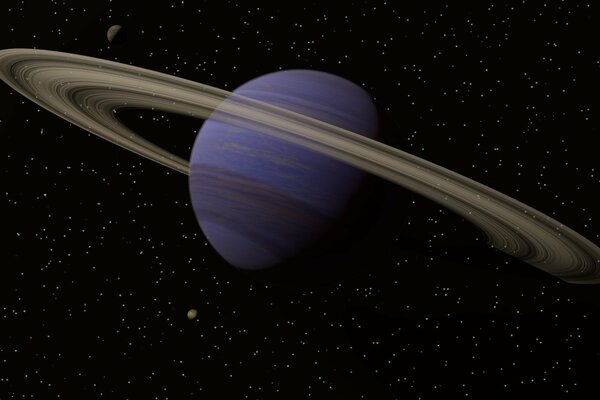 Sterne Kosmos Planet mit Gürtel