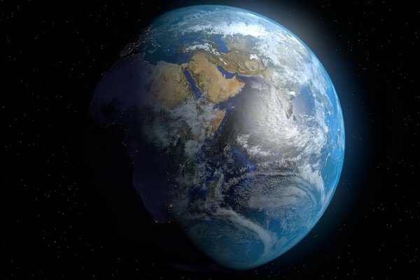 Obraz planety Ziemia z kosmosu