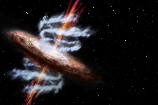 Fotografia della nuova galassia dimensione tridimensionale