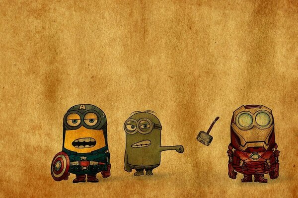 Pintura rupestre el mundo de los minions