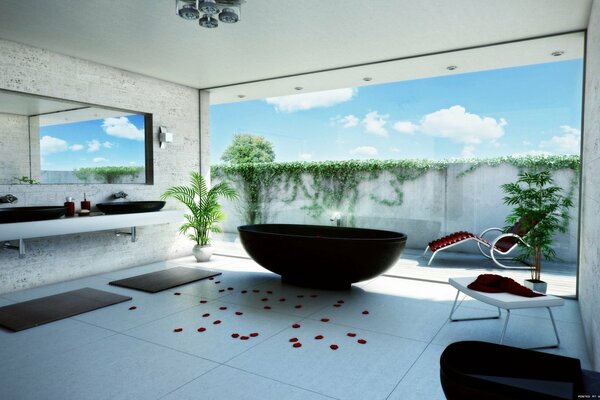 Expensive and unusual room interior