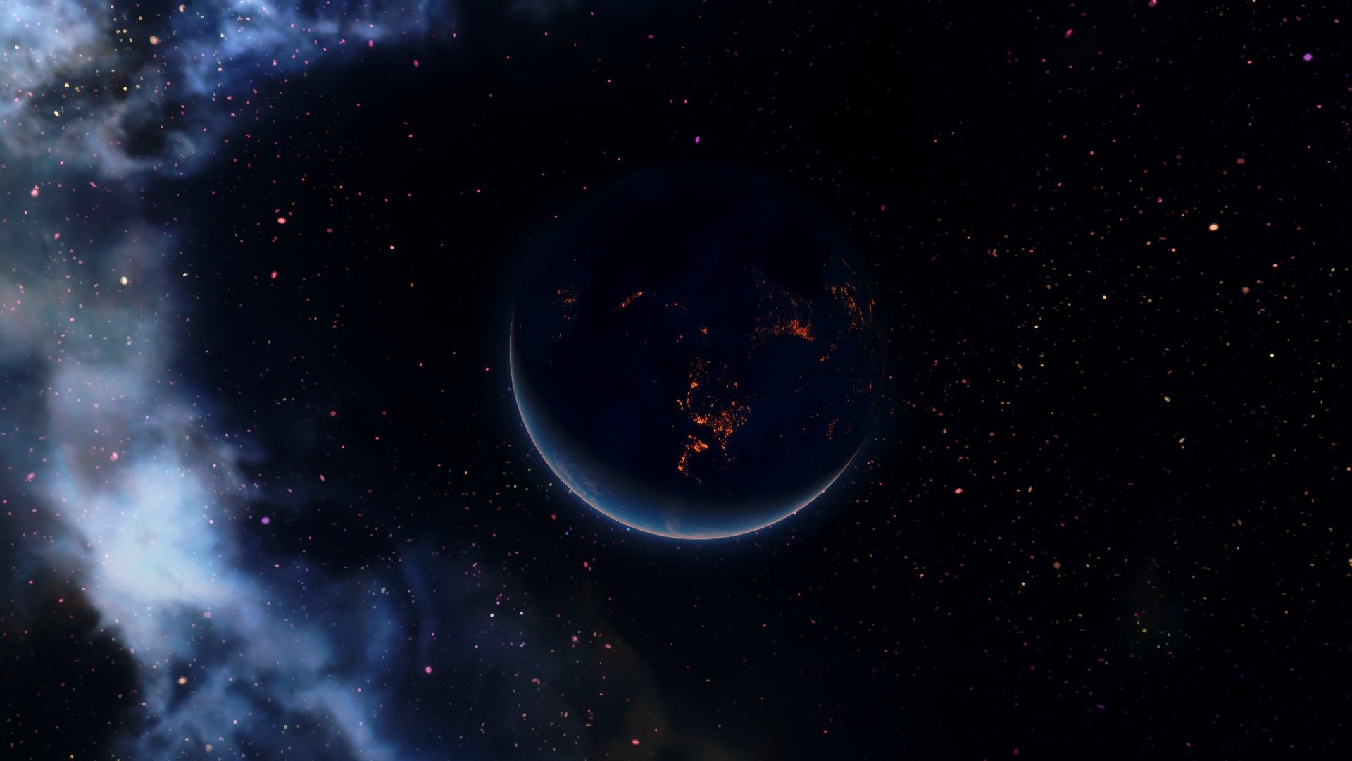 planet background rendering