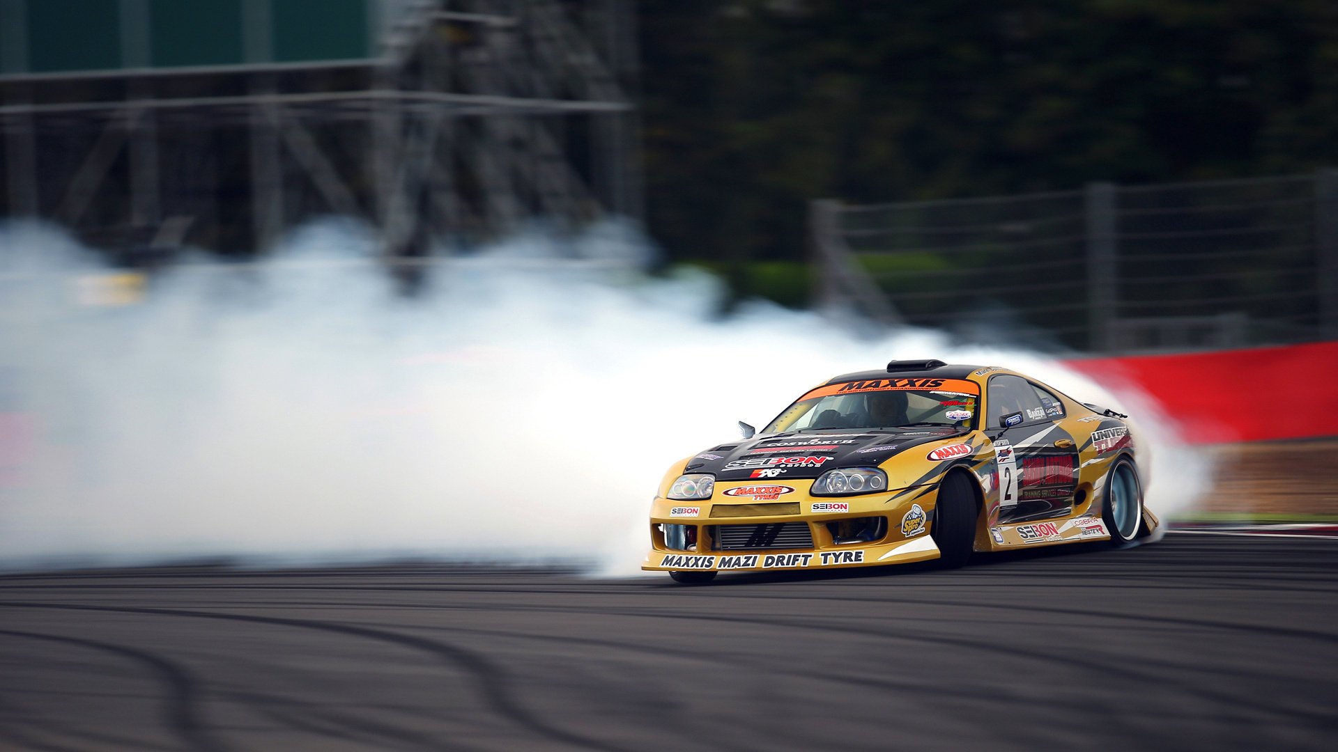 toyota supra drift smoke sports car tuning the competition