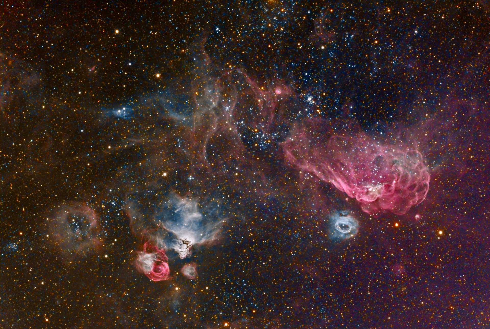 nebulosa constelación espacio creación cosmos