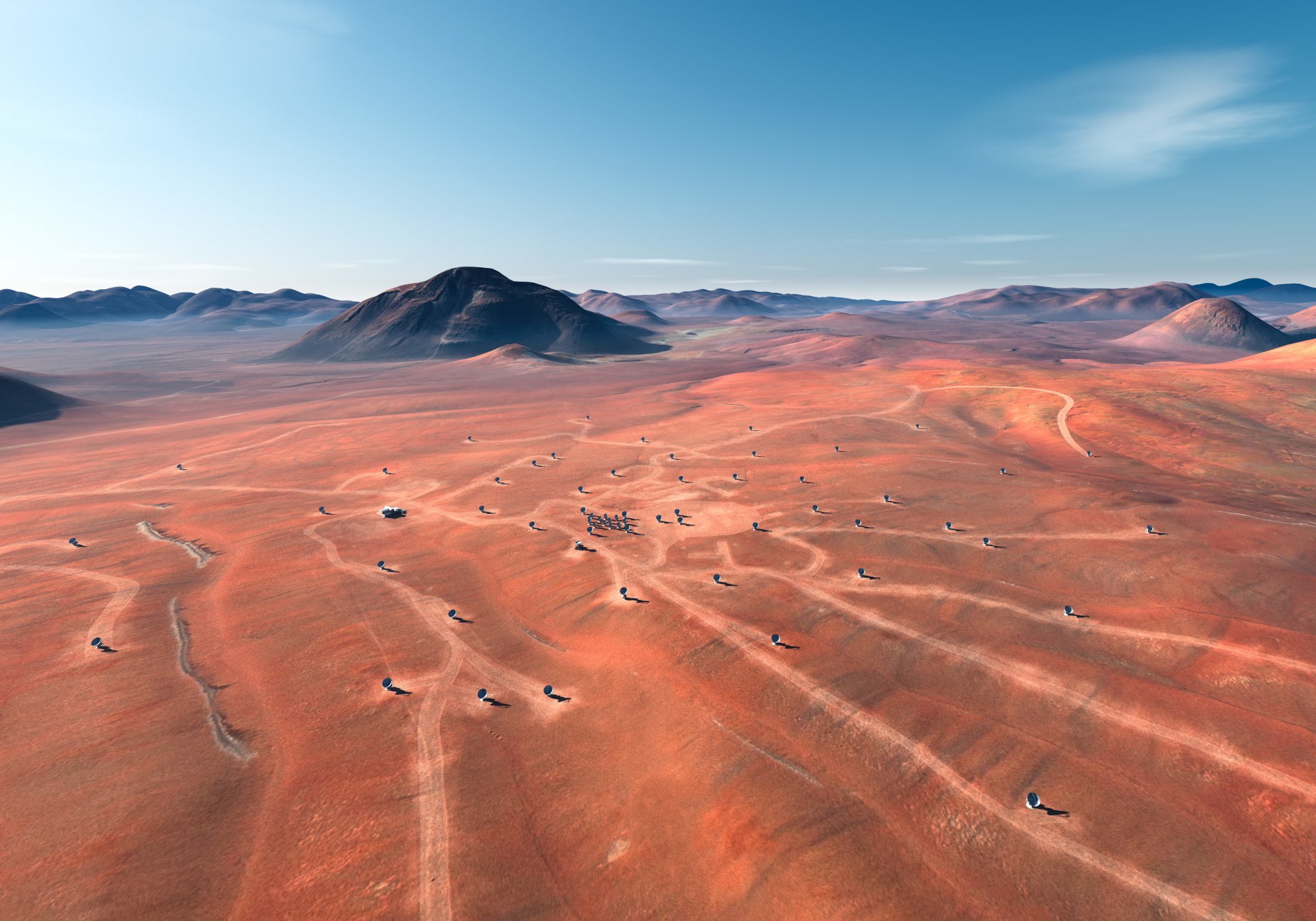 pianura deserto antenna segnale ricerca