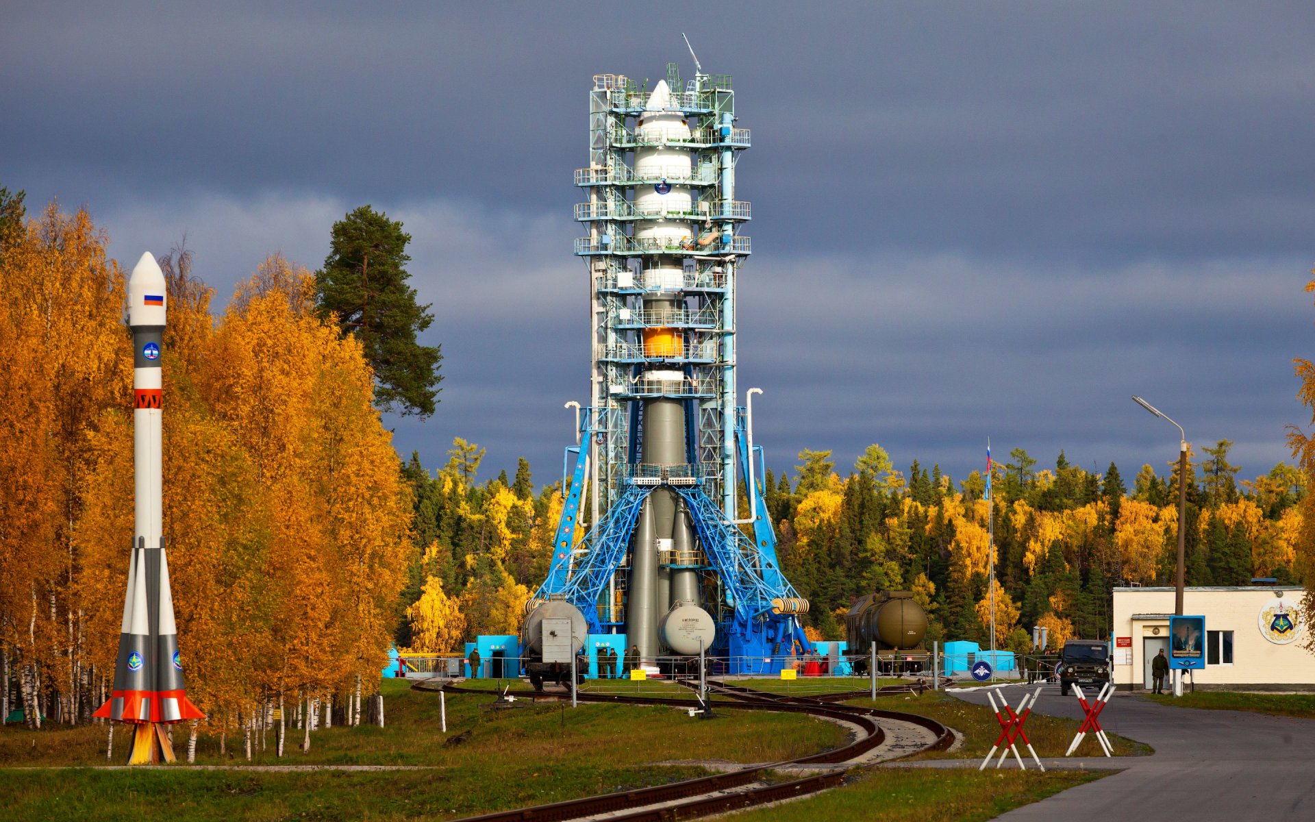 plisetsk cosmodrome fusée rampe de lancement