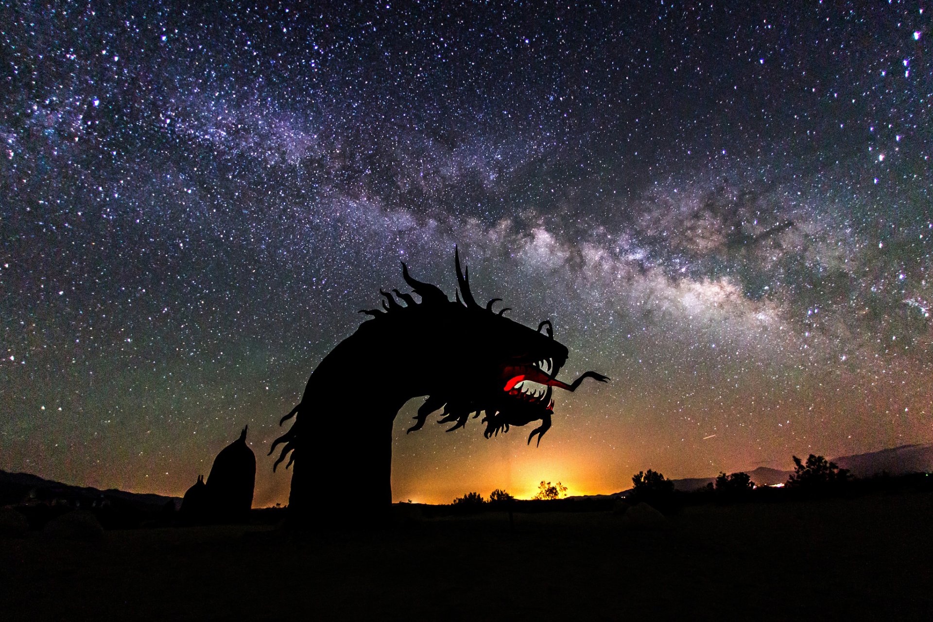 raum sterne nacht milchstraße drache