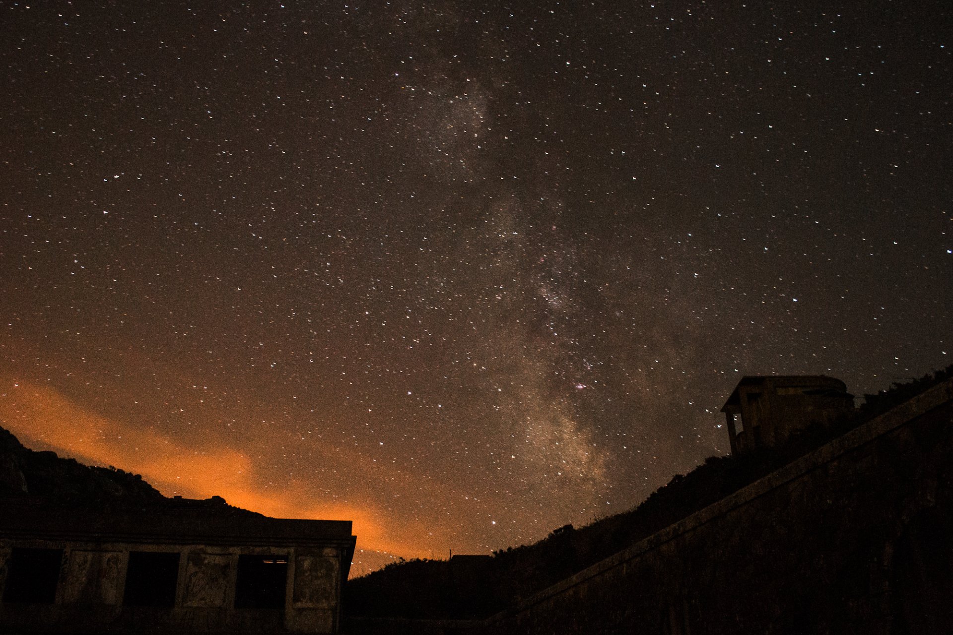 estrellas noche espacio vía láctea