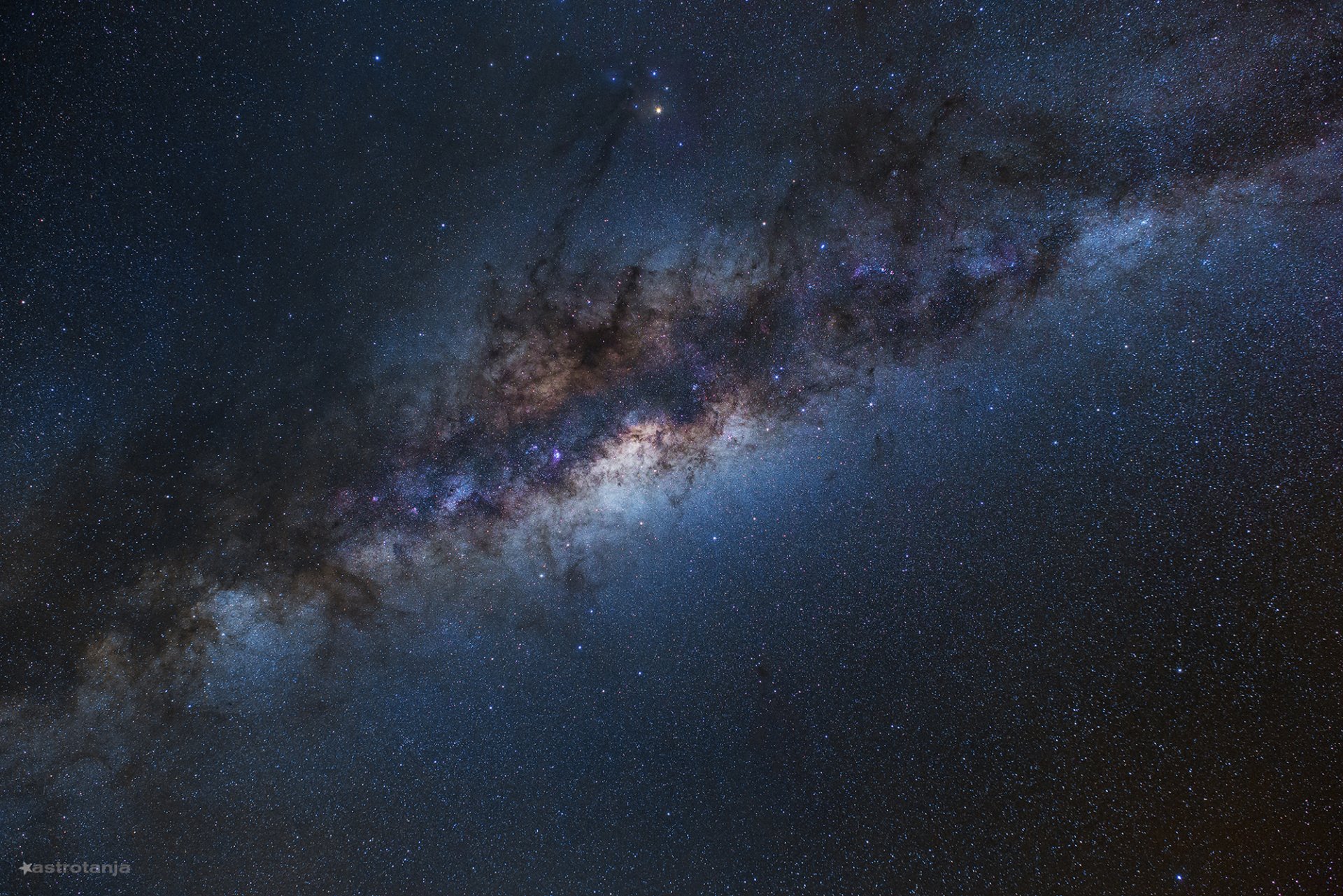 cielo noche estrellas vía láctea