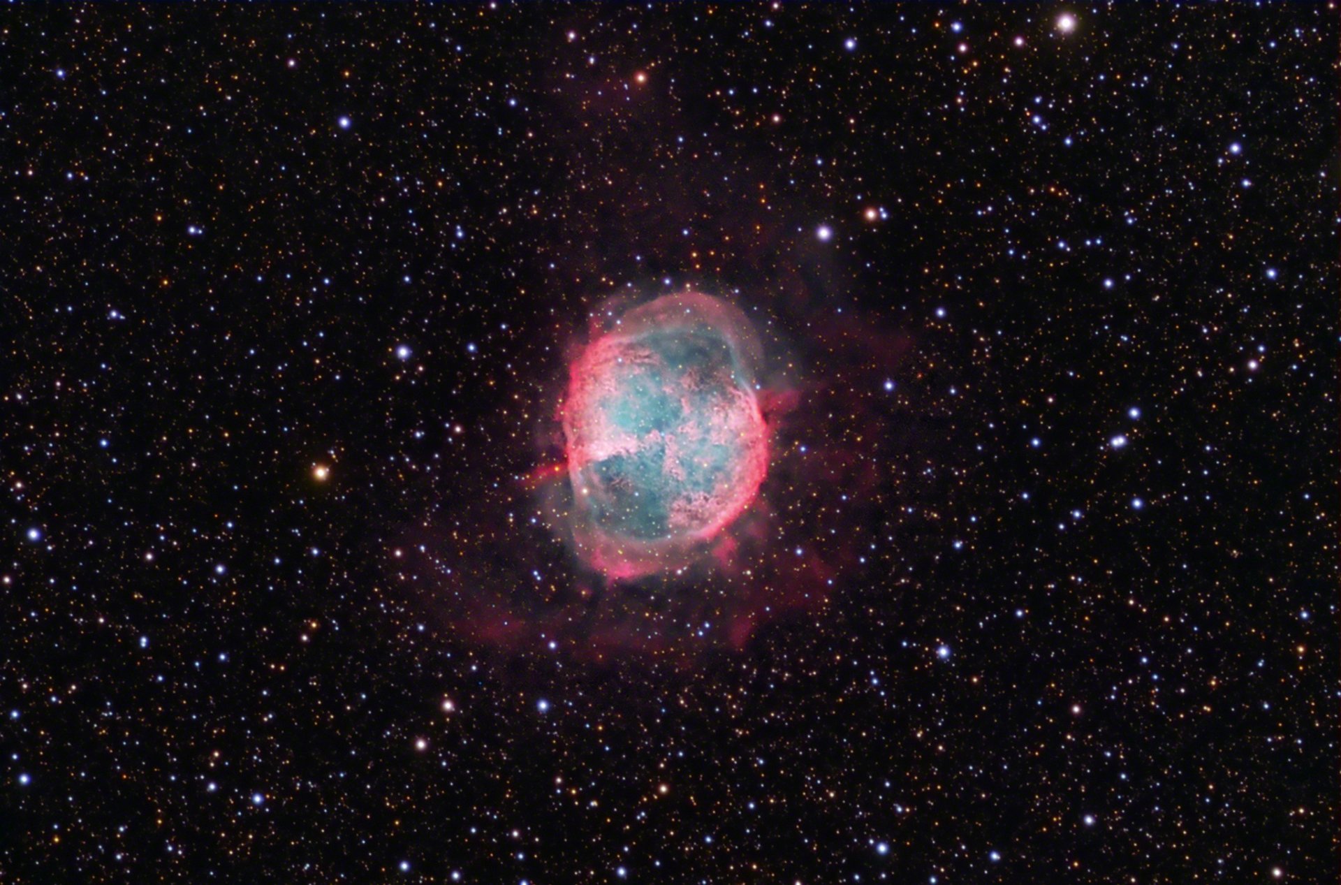 nebulosa mancuerna m27 constelación espacio universo cosmos