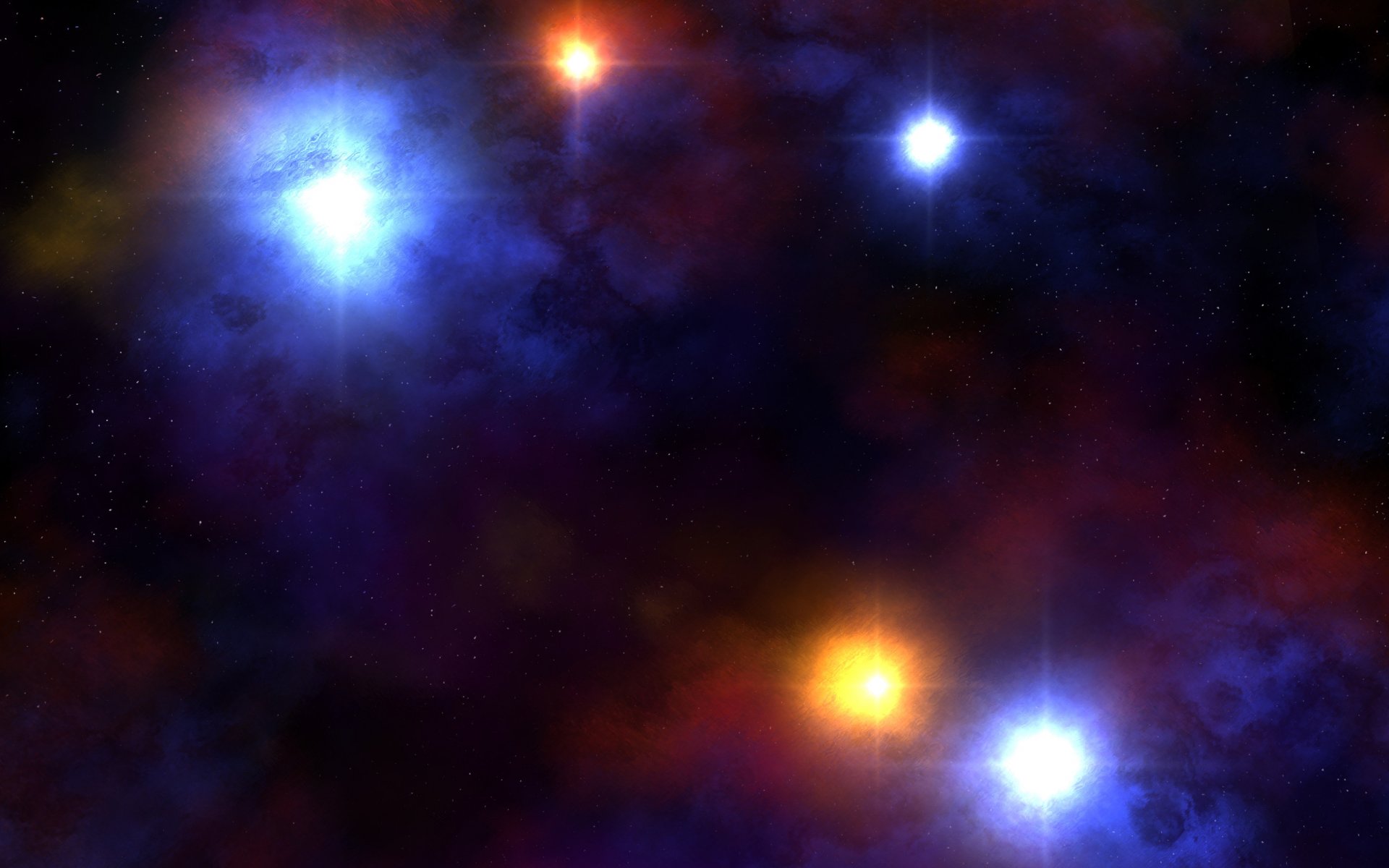 galaxia energía colores estrellas