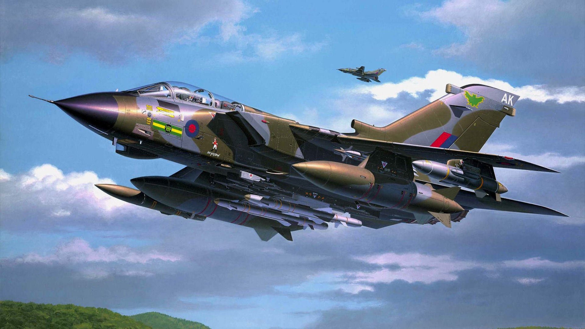 art dessin chasseur-bombardier panavia tornado