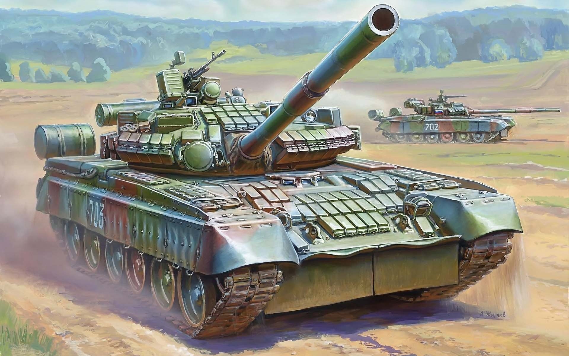 combattimento t-80bv serbatoio cannone 125-mm principale russo