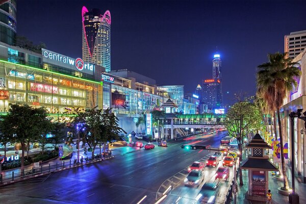 Noche incendiaria Tailandia