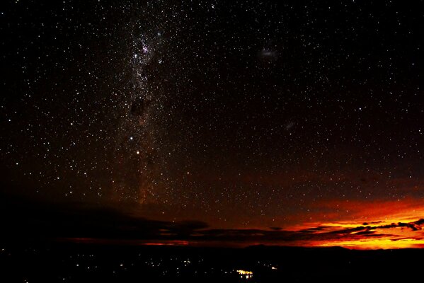 The washing path and the stars in the night sky