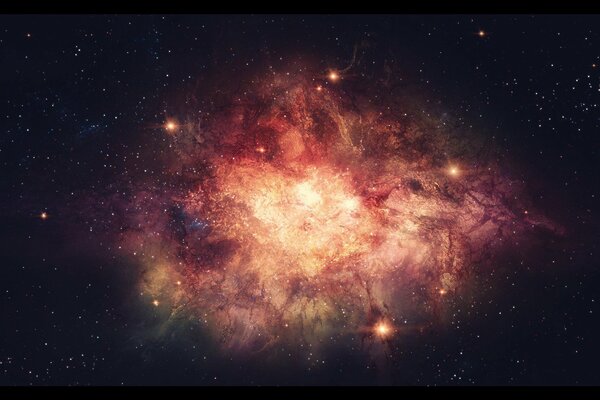 Kosmos Sterne Licht Gaswolke glühendes Gas