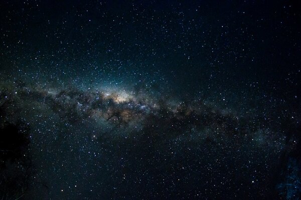 The Milky Way in space reflects the infinity of the universe