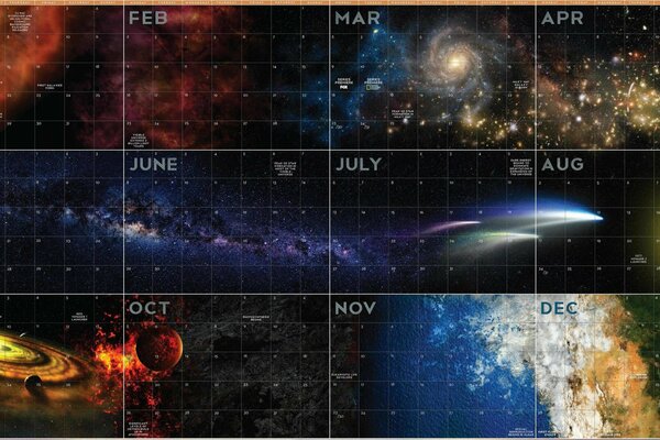 Космический календарь вселенной на каждый день