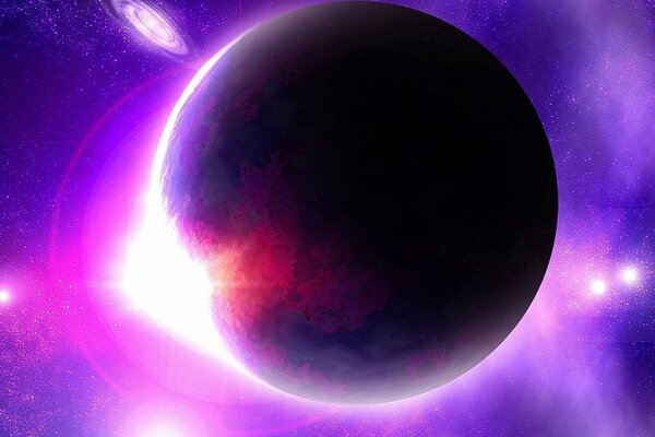 Espace violet et planète Nibiru