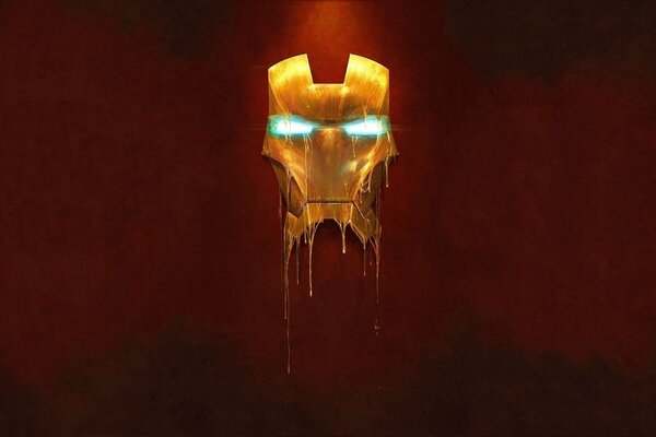 Maschera d oro di Iron Man