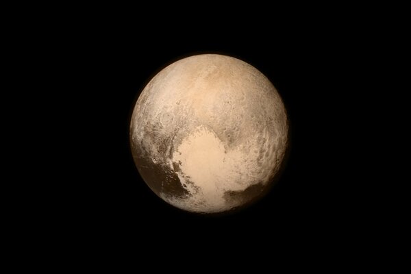 Pluto is a dwarf planet in space