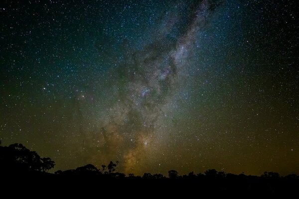 Night sky and Milky Way , romance and space