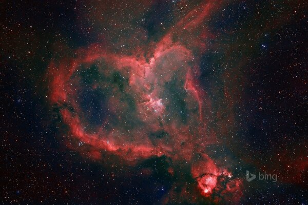 Estetica del cuore della nebulosa dello spazio lontano