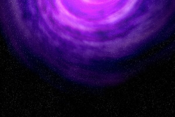 Il vortice viola nella vastità dell universo