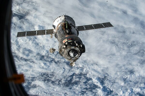 Soyuz spacecraft in space