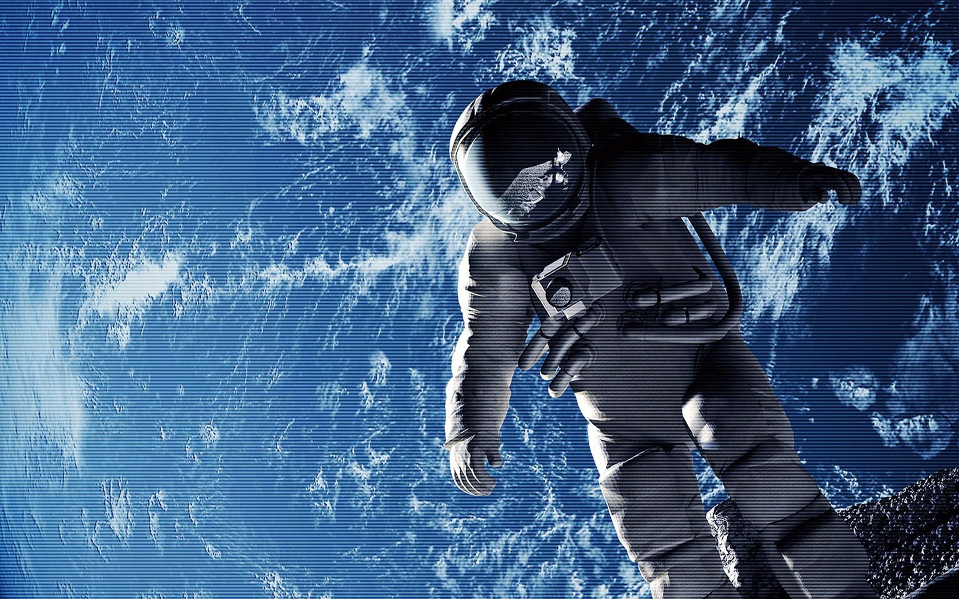 ziemia astronauta planeta chód efekt księżyc