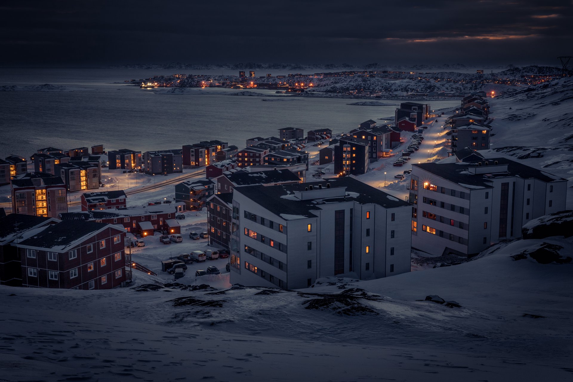 greenland snow house machinery mountain