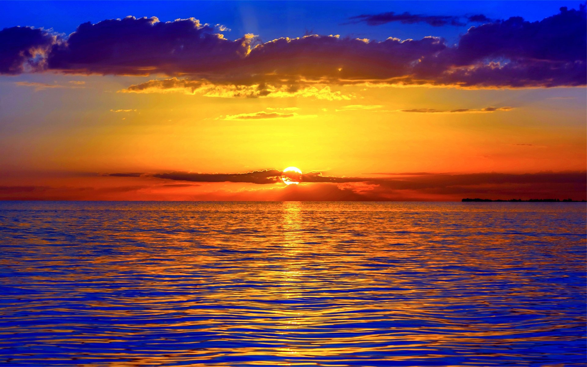 wolken ozean himmel meer horizont