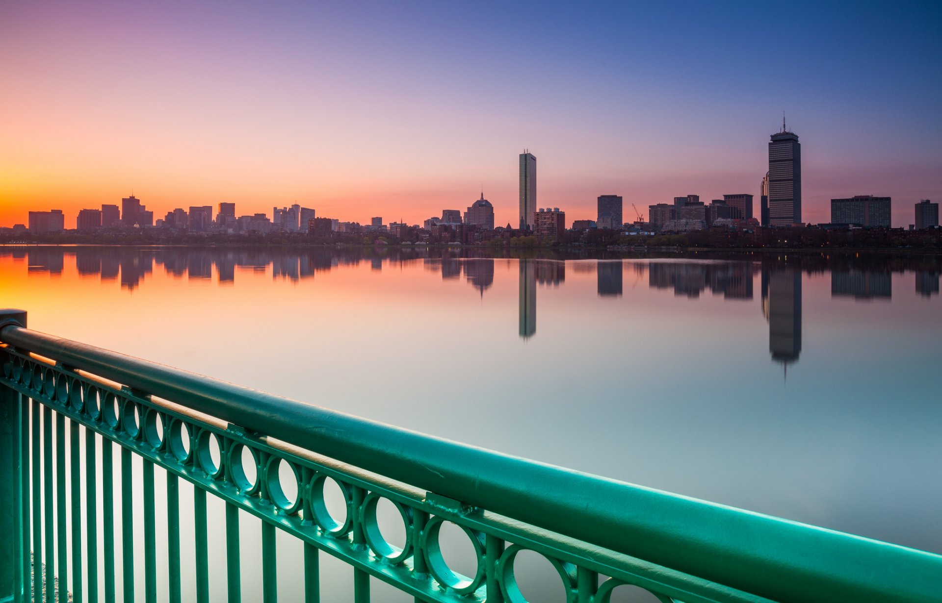 boston city harbor embankment buildings water ocean city wallpaper usa